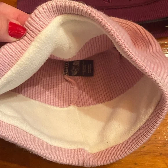 Under Armour and The North Face Beanie Set - Purple and Pink - Picture 4 of 6